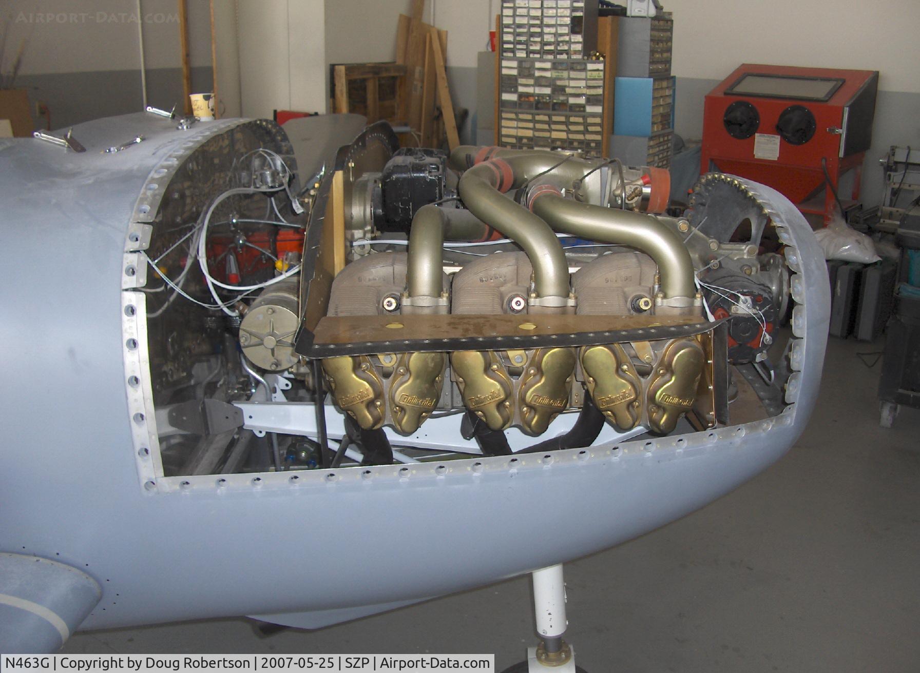 N463G, 2007 Questair Venture C/N 001, 2007 Griffin Special Questair VENTURE SPIRIT, Continental IO-550 310 Hp, cruise speed 275 mph, big engine for small airplane, under construction