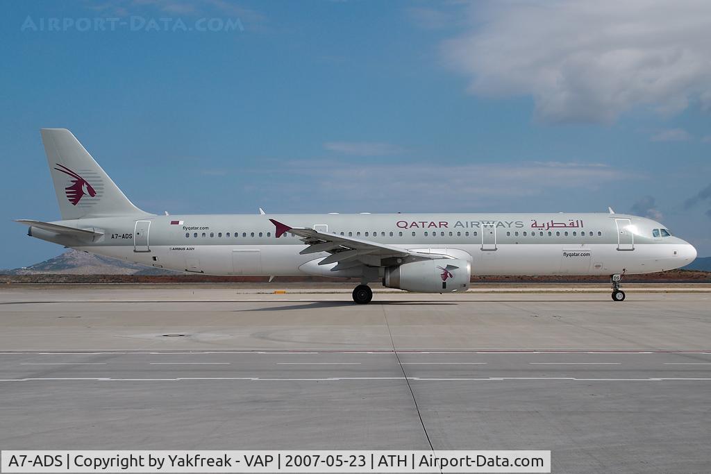 A7-ADS, 2003 Airbus A321-231 C/N 1928, Qatar Airways Airbus 321