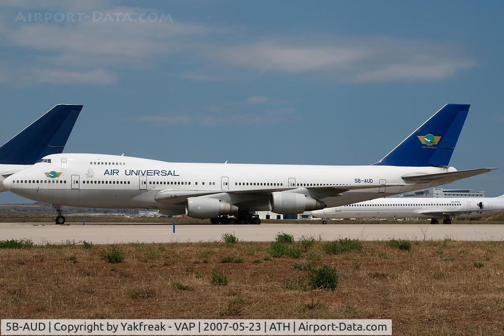 5B-AUD, 1986 Boeing 747-281B C/N 23502, Air Universal Boeing 747-200