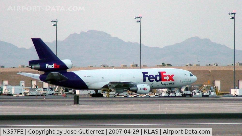 N357FE, 1975 McDonnell Douglas MD-10-10F C/N 46939, The Heavy MD-10 (I never even knew there was an MD-10-10) sitting at the cargo ramp at KLAS.