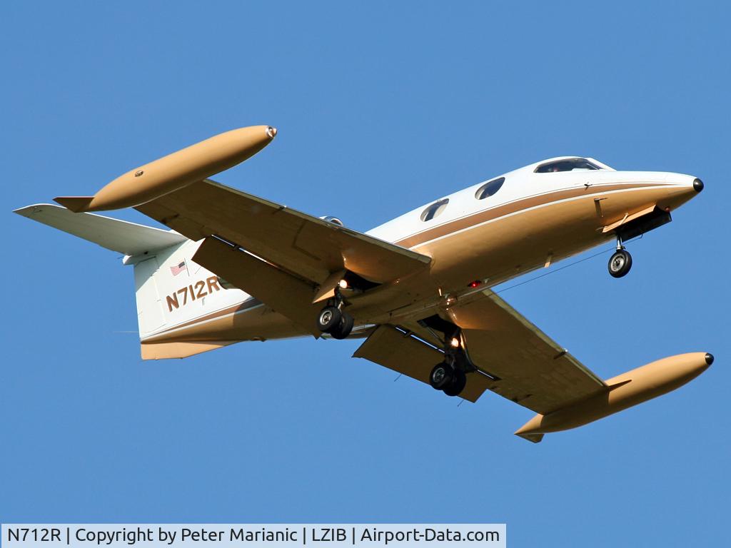 N712R, 1968 Learjet Inc 24 C/N 156, short final runway 22 at Bratislava