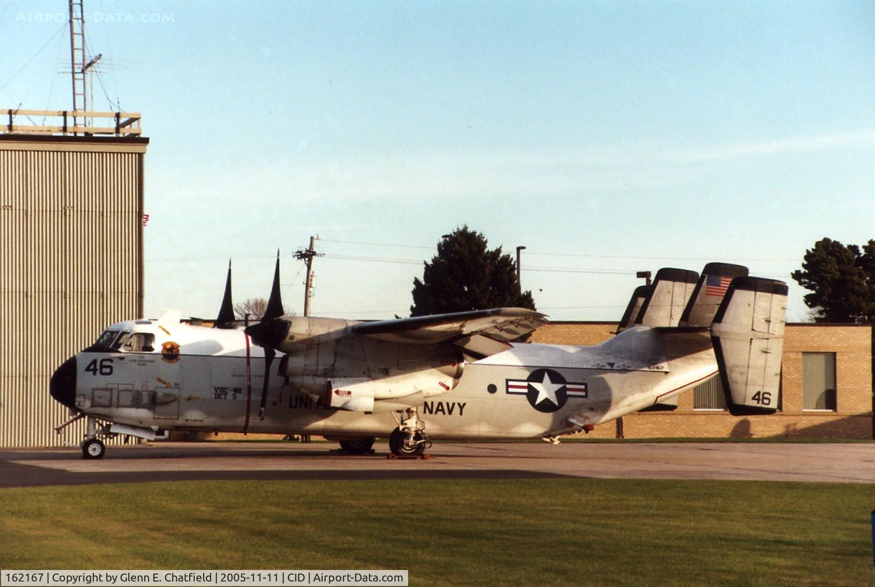 162167, Grumman C-2A Greyhound C/N 47, C-2A on the Rockwell-Collins ramp