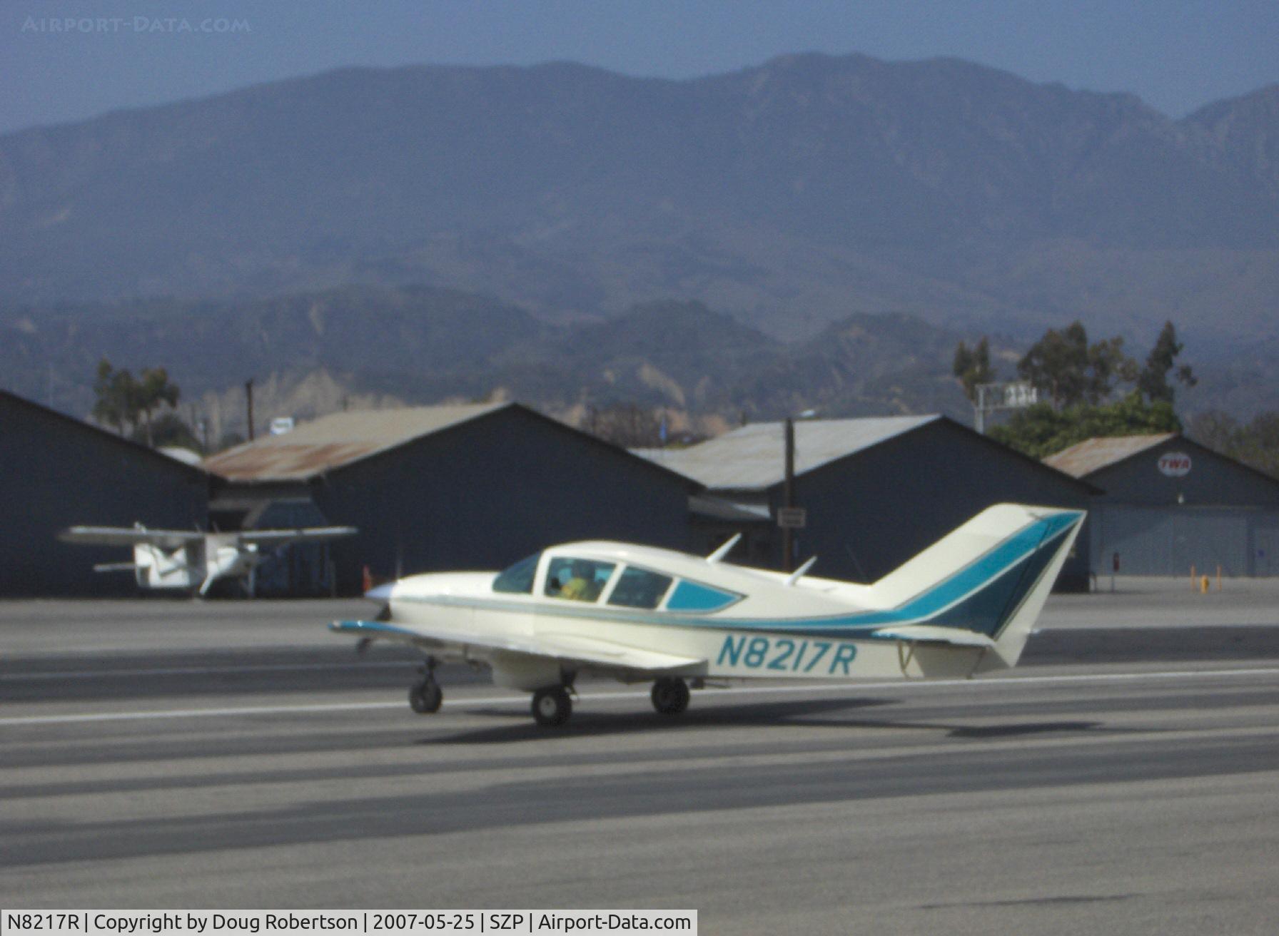 N8217R, 1972 Bellanca 17-30A Viking C/N 30419, 1972 Bellanca 17-30A VIKING, Continental IO-520 300 Hp, 'The Phoenix Flight' aerial dignified, approved scattering of cremains, taxi across Rwy 22