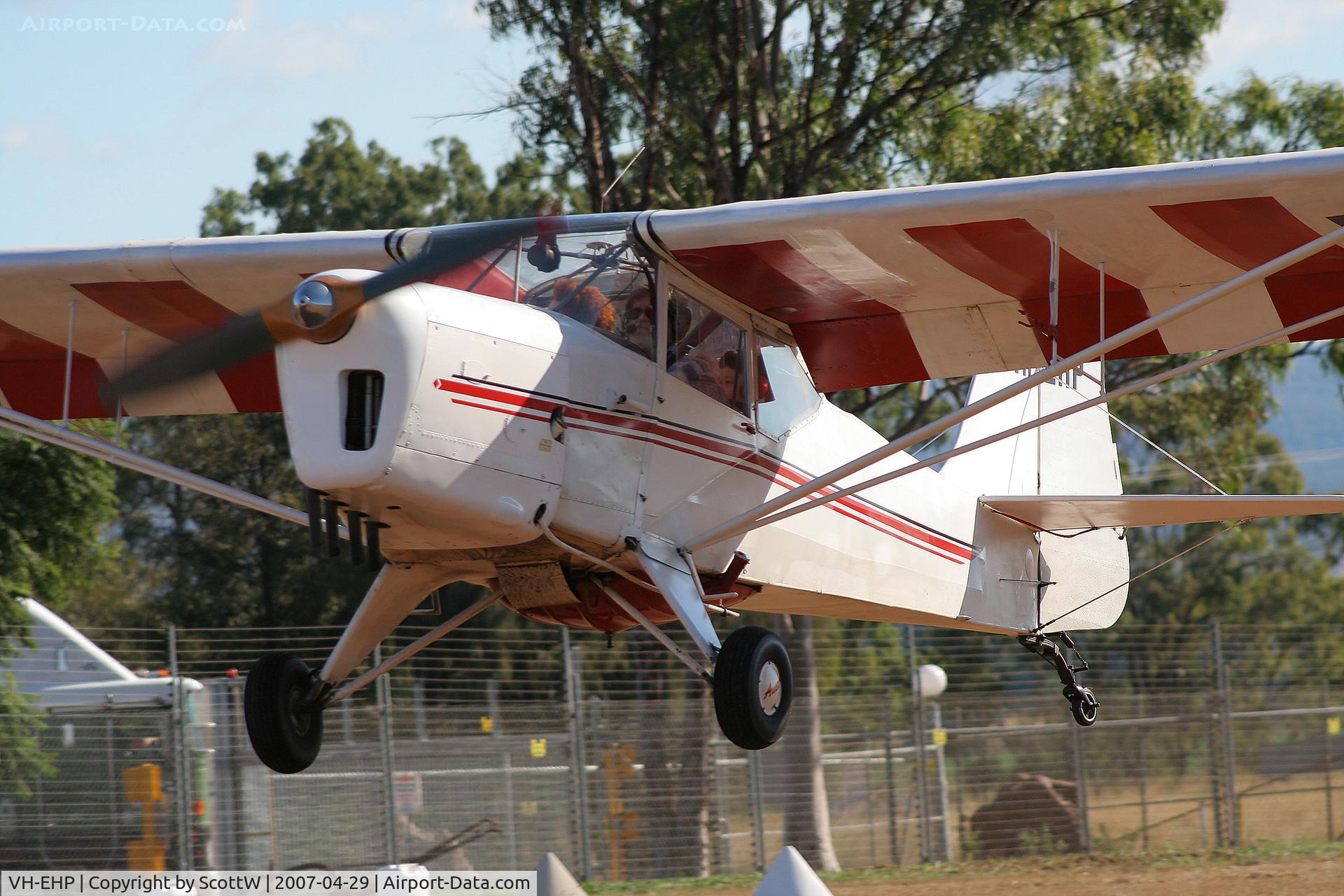 VH-EHP, 1950 Auster J-1B Aiglet C/N 2667, Taken at a residential airfield Gatton S.E QLD Australia