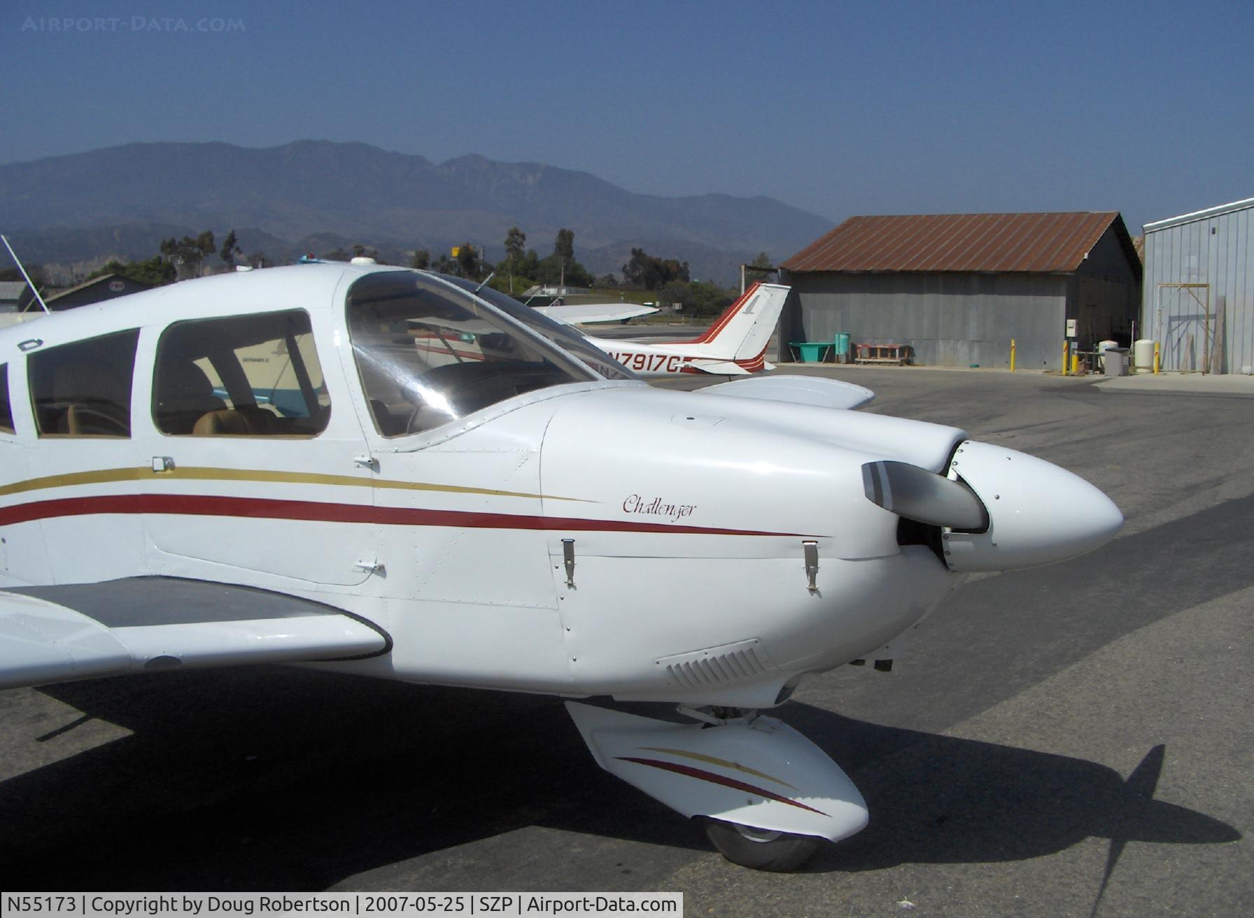 N55173, 1973 Piper PA-28-180 Archer C/N 28-7305327, 1973 Piper PA-28-180 CHALLENGER, Lycoming O&VO-360 180 Hp, cowl, prop, spinner