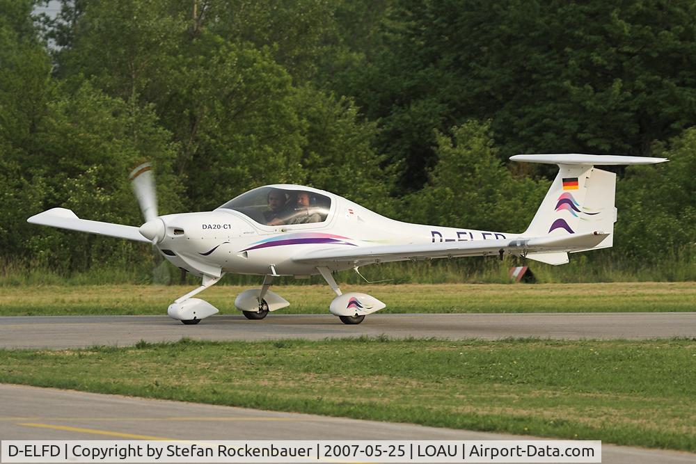 D-ELFD, Diamond DA-20-C1 Eclipse C/N C0100, German visitor at LOAU.