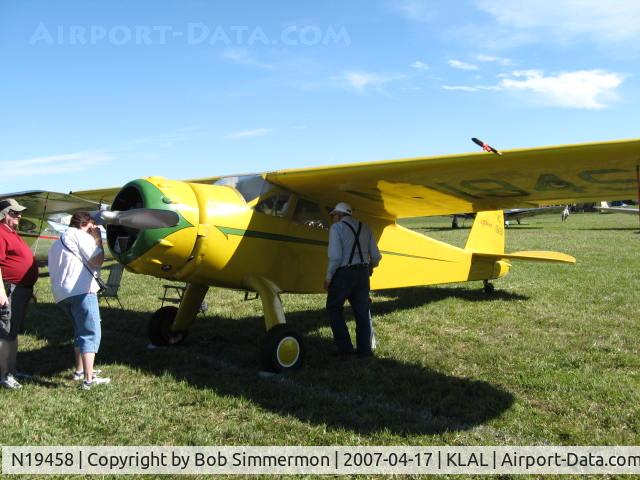 N19458, 1938 Cessna C-38 Airmaster C/N 411, Sun N Fun