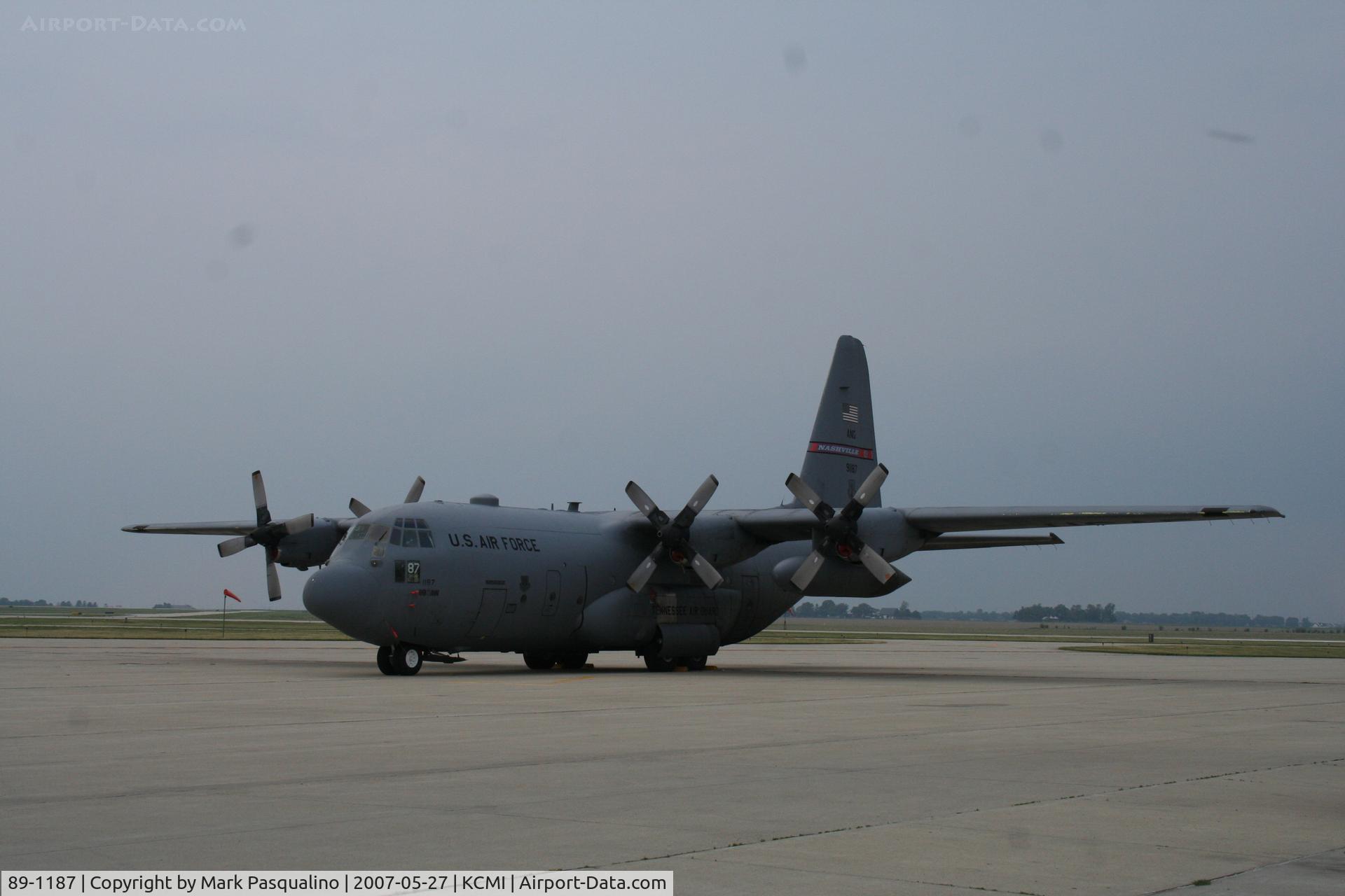 89-1187, 1989 Lockheed C-130H Hercules C/N 382-5196, C-130