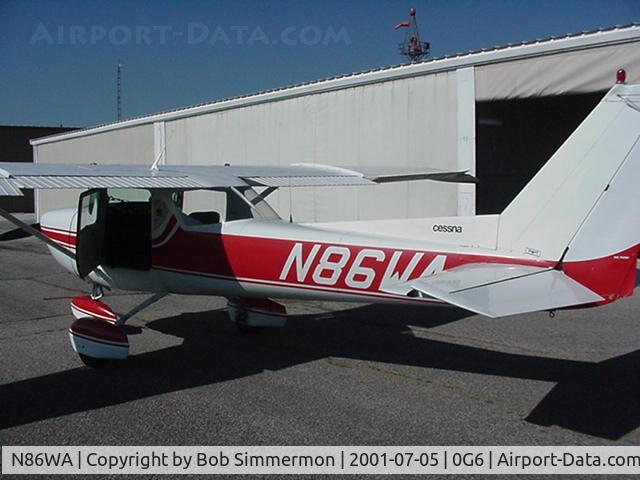 N86WA, 1969 Cessna 150J C/N 15070812, When based at Williams County, OH