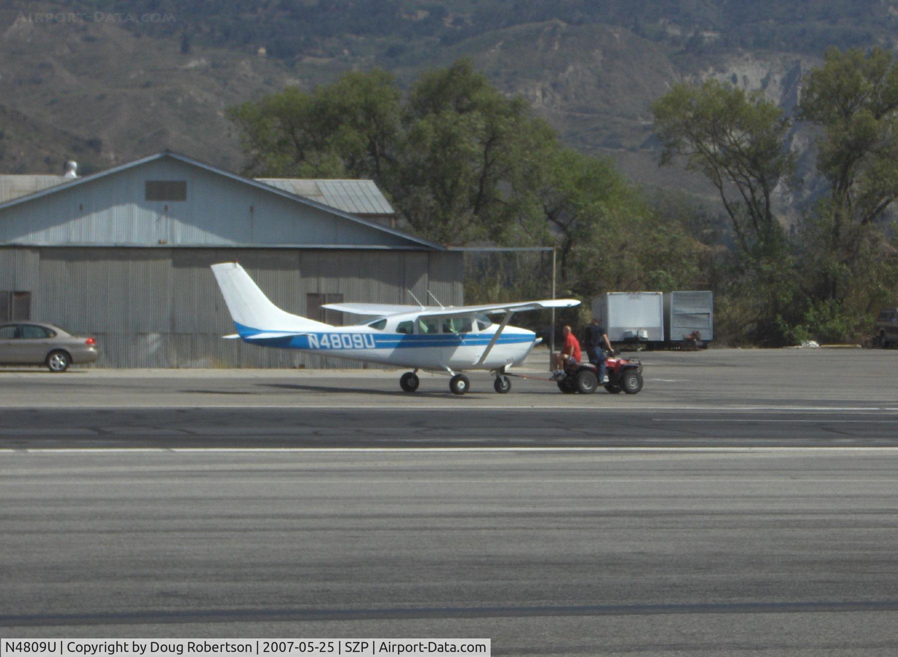 N4809U, 1963 Cessna 210-5A (205A) C/N 205-0509, 1963 Cessna 210-5A (205A) UTILINE (fixed gear version of C210) Continental IO-470-E 260 Hp, tow from maintenance