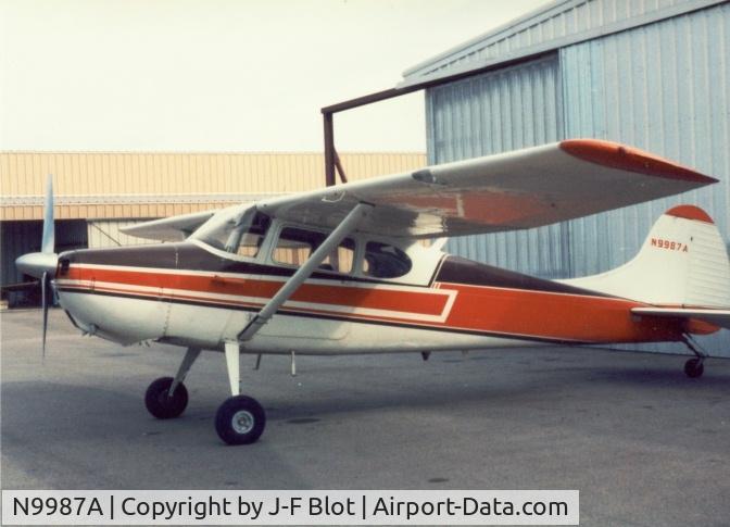 N9987A, 1950 Cessna 170A C/N 19557, At Marana airport Arizona 80s/90s