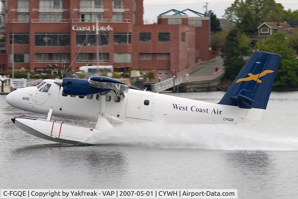 C-FGQE, 1967 De Havilland Canada DHC-6-100 Twin Otter C/N 40, West Coast Air Dash 6 Twin Otter
