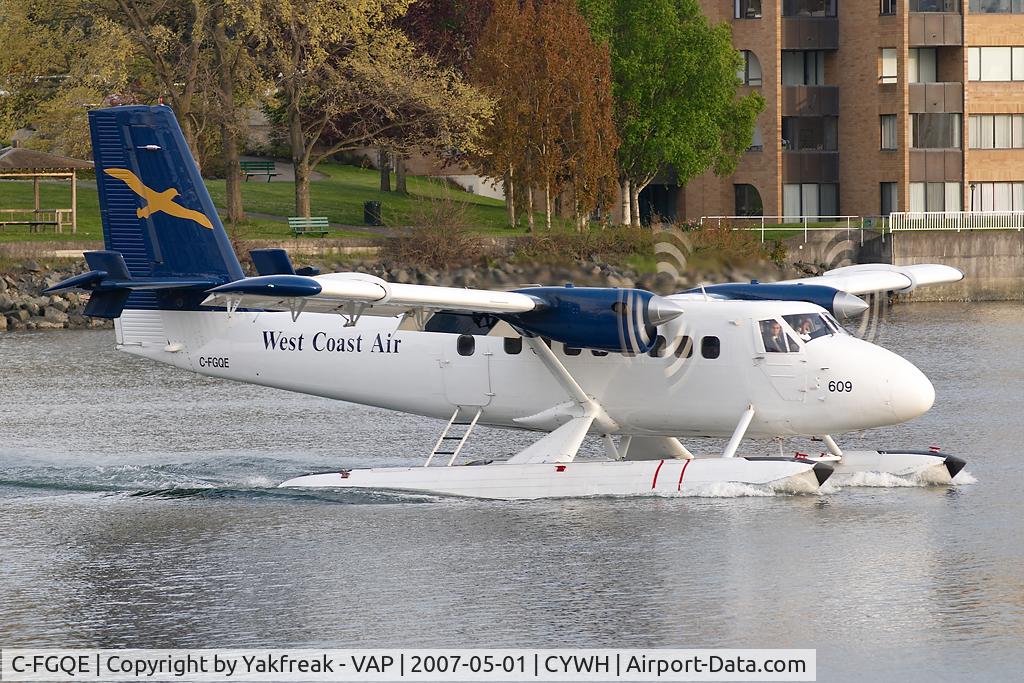 C-FGQE, 1967 De Havilland Canada DHC-6-100 Twin Otter C/N 40, West Coast Air Dash 6 Twin Otter