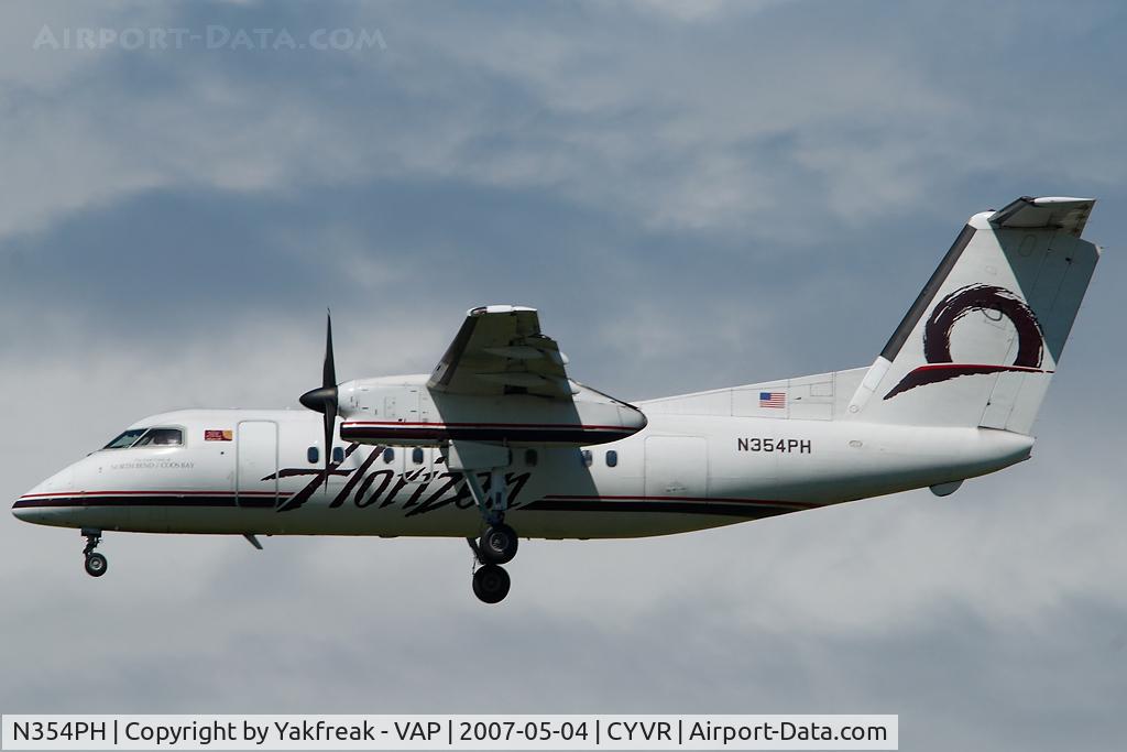 N354PH, 1997 De Havilland Canada DHC-8-202 Dash 8 C/N 498, Horizon Dash 8-100