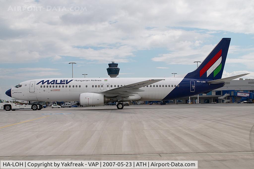 HA-LOH, 2004 Boeing 737-8Q8 C/N 30667, Malev Boeing 737-800 with a Livingston sticker