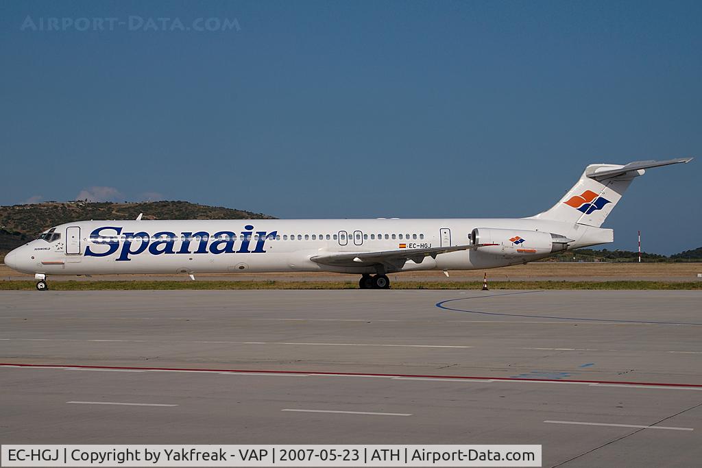 EC-HGJ, 1990 McDonnell Douglas MD-82 (DC-9-82) C/N 49519, Spanair MD80
