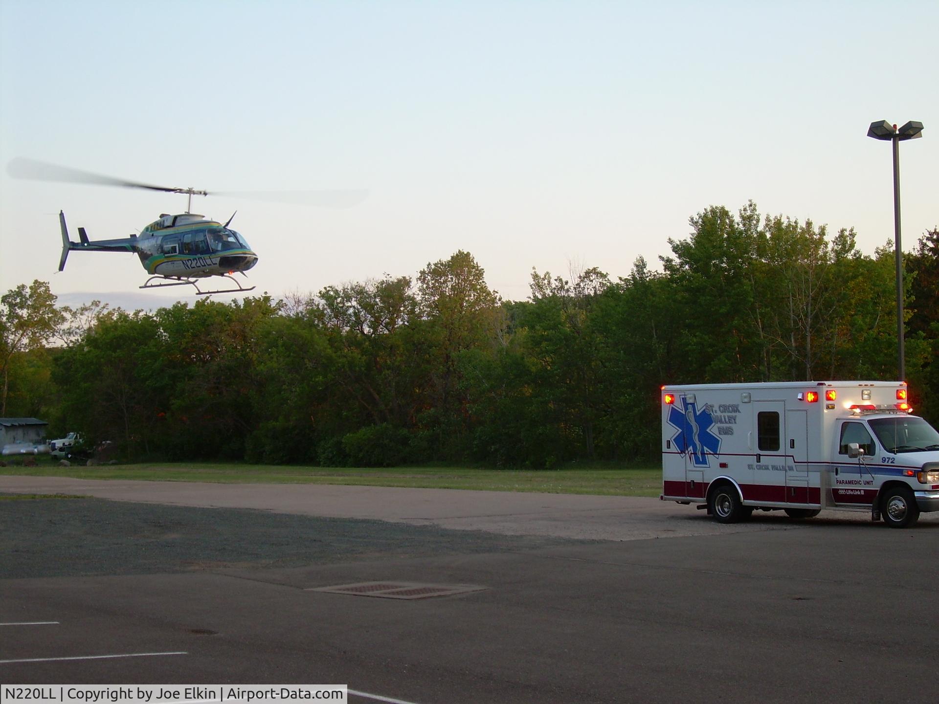 N220LL, Bell 206L LongRanger LongRanger C/N 51039, Bell 206 landing on emergency call - St. Croix Falls WI