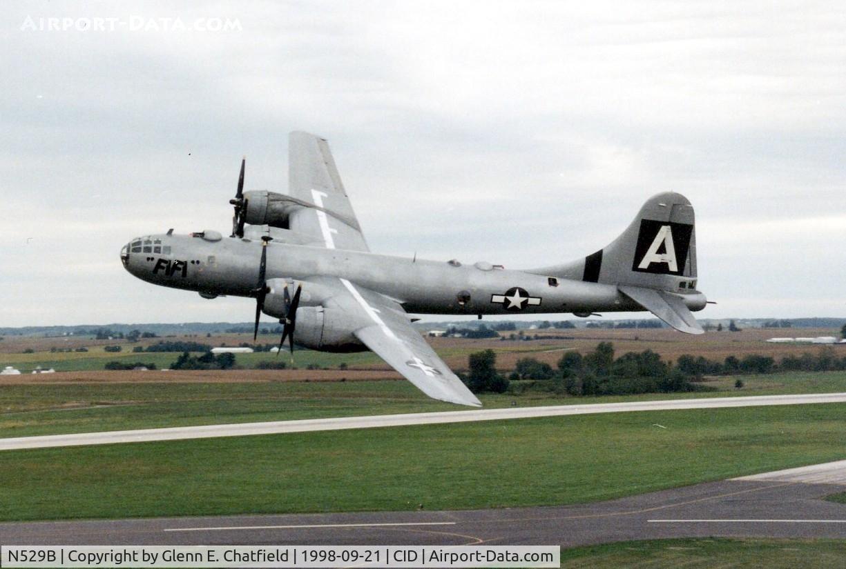 N529B, 1944 Boeing B-29A-60-BN Superfortress C/N 11547, Flying by the tower down runway 13