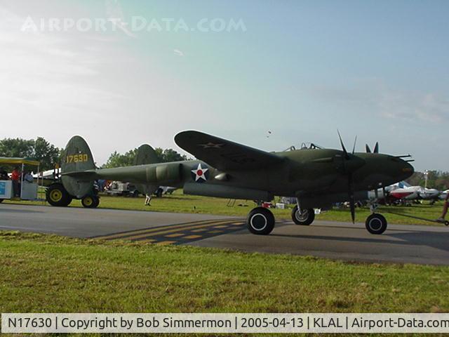 N17630, 1941 Lockheed P-38F C/N 41-7630 (222-5757), 