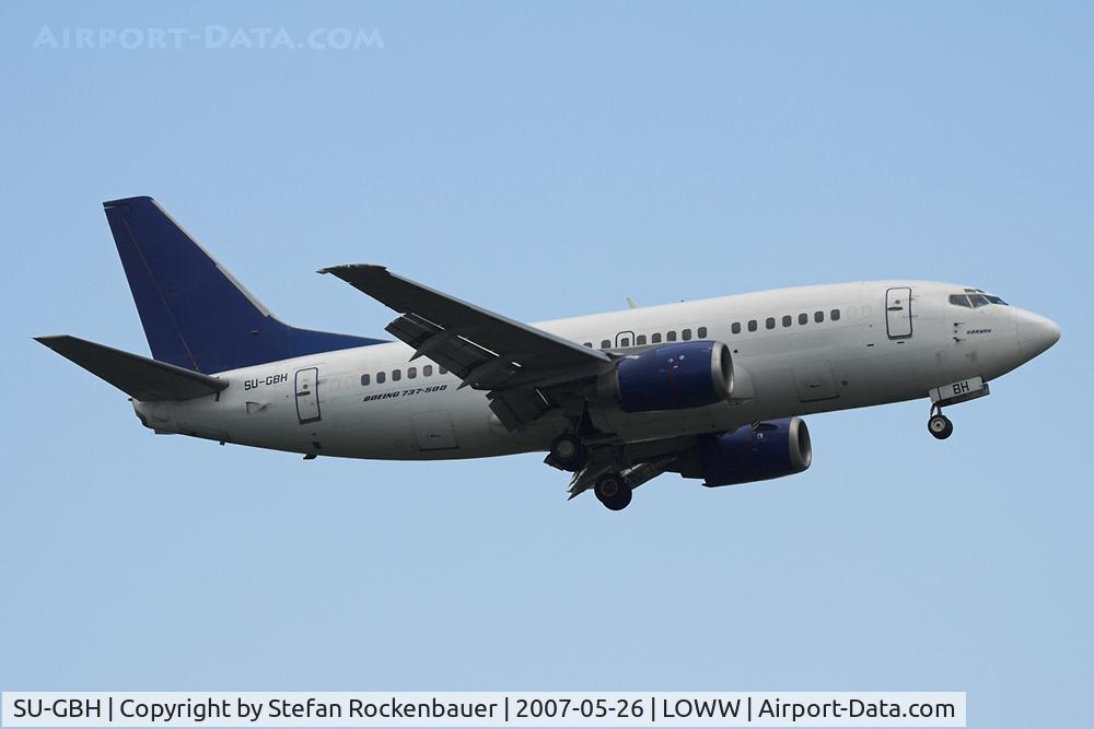 SU-GBH, 1991 Boeing 737-566 C/N 25085, Without titles.