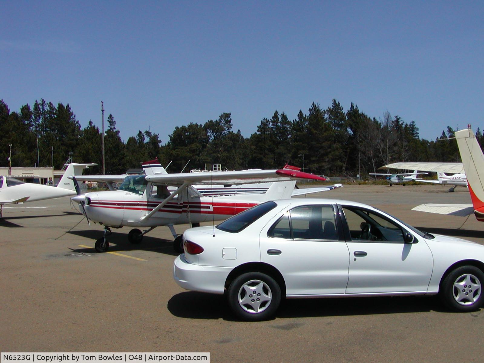 N6523G, 1970 Cessna 150L C/N 15072023, N6523G at Little River Airport, Mendocino, CA