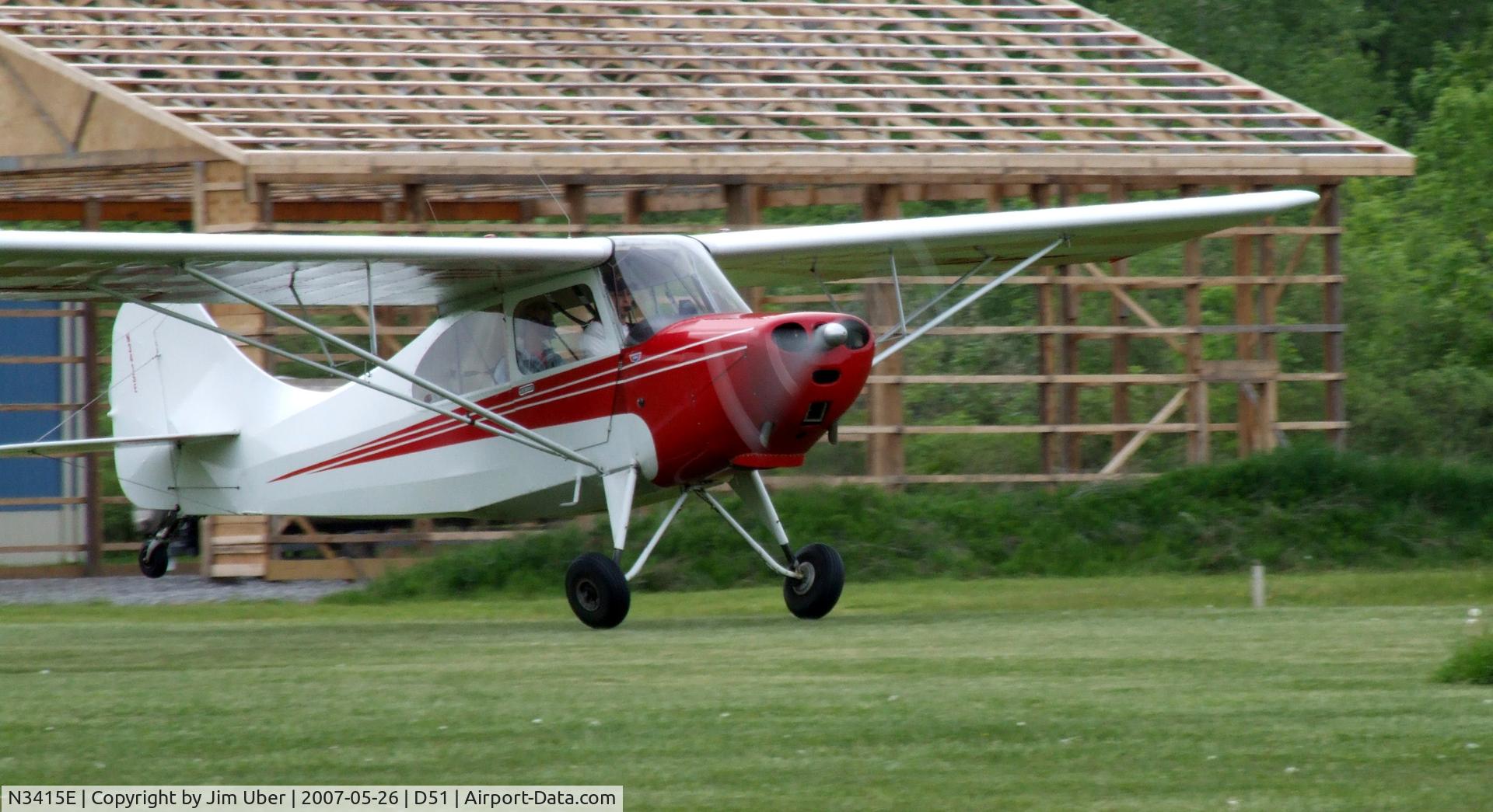 N3415E, 1947 Aeronca 7DC C/N 7AC-6823, Just breaking ground