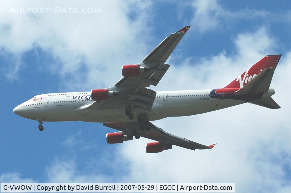 G-VWOW, 2001 Boeing 747-41R C/N 32745, Virgin Atlantic - Landing