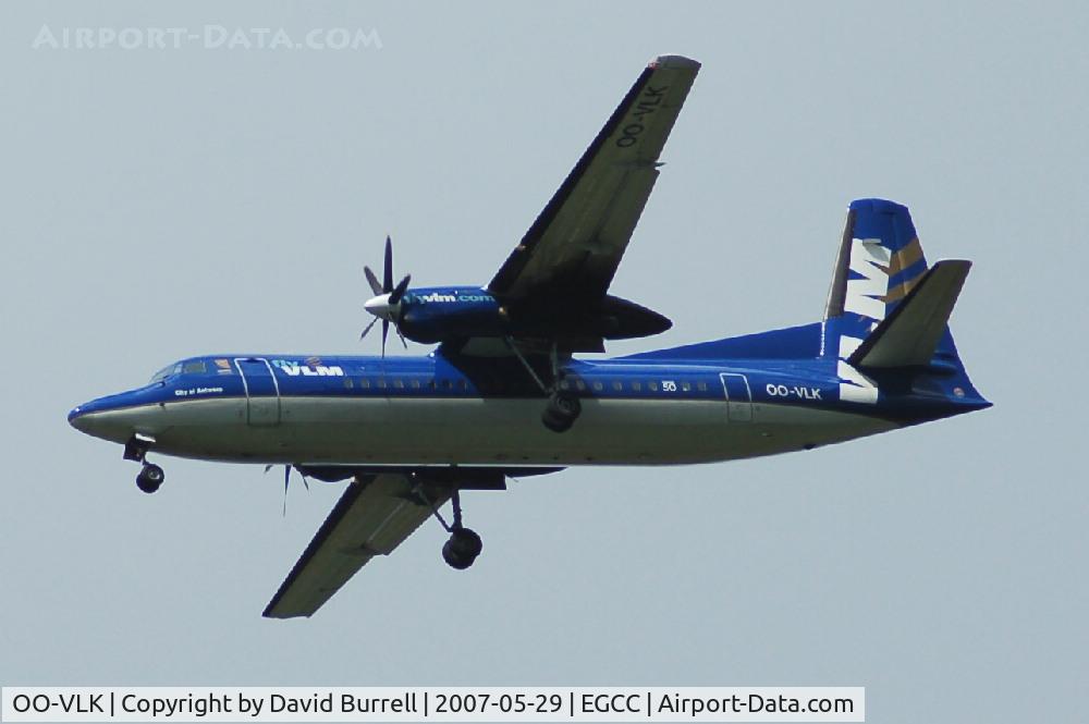 OO-VLK, 1988 Fokker 50 C/N 20122, VLM - Landing