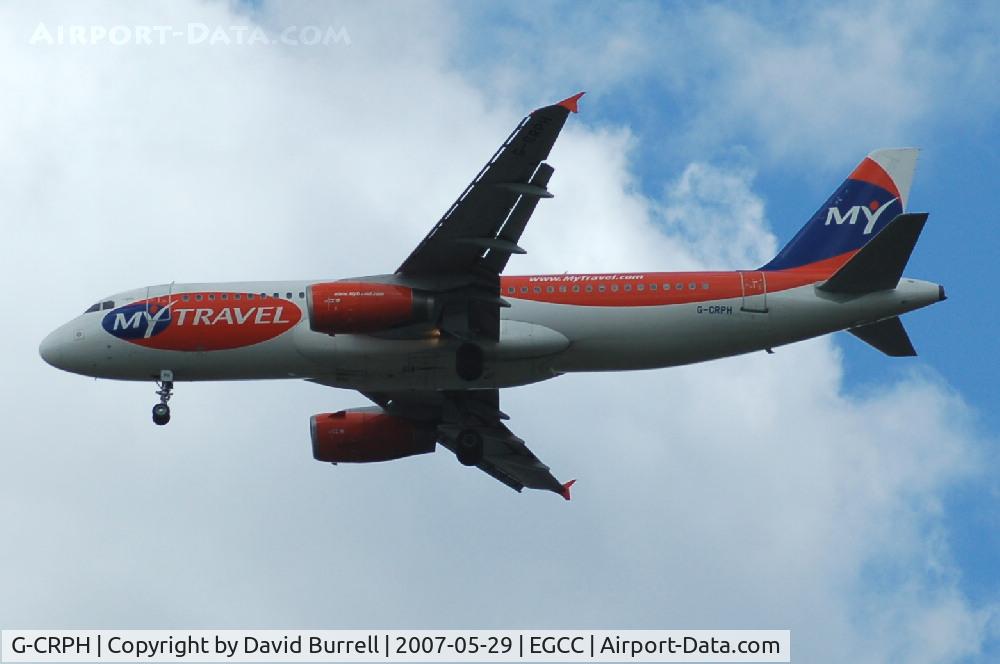 G-CRPH, 1993 Airbus A320-231 C/N 424, My Travel - Landing