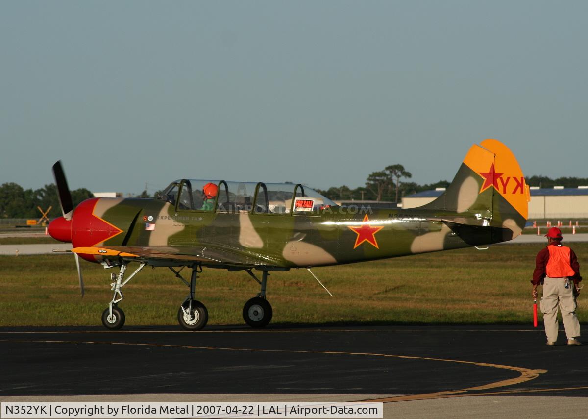 N352YK, 1989 Yakovlev (Aerostar) Yak-52W C/N 8910105, Yak 52