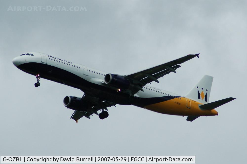 G-OZBL, 1998 Airbus A321-231 C/N 864, Monarch - Landing