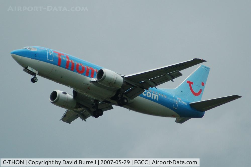 G-THON, 1999 Boeing 737-36N C/N 28596, Thomson - Landing