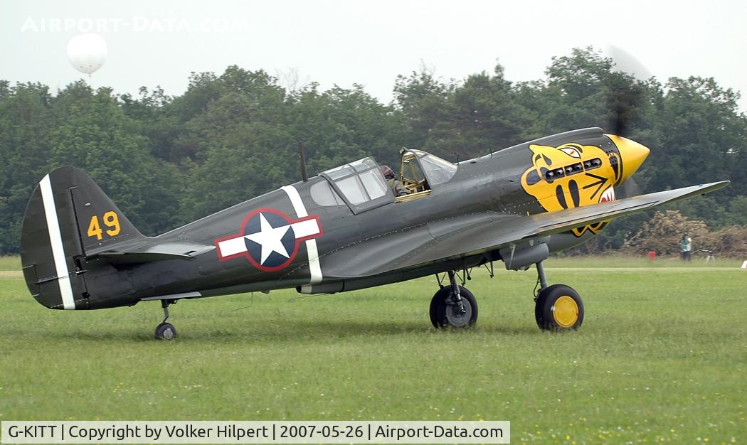 G-KITT, 1943 Curtiss P-40M Warhawk C/N 27490, P-40N at the LFFQ airshow 2007