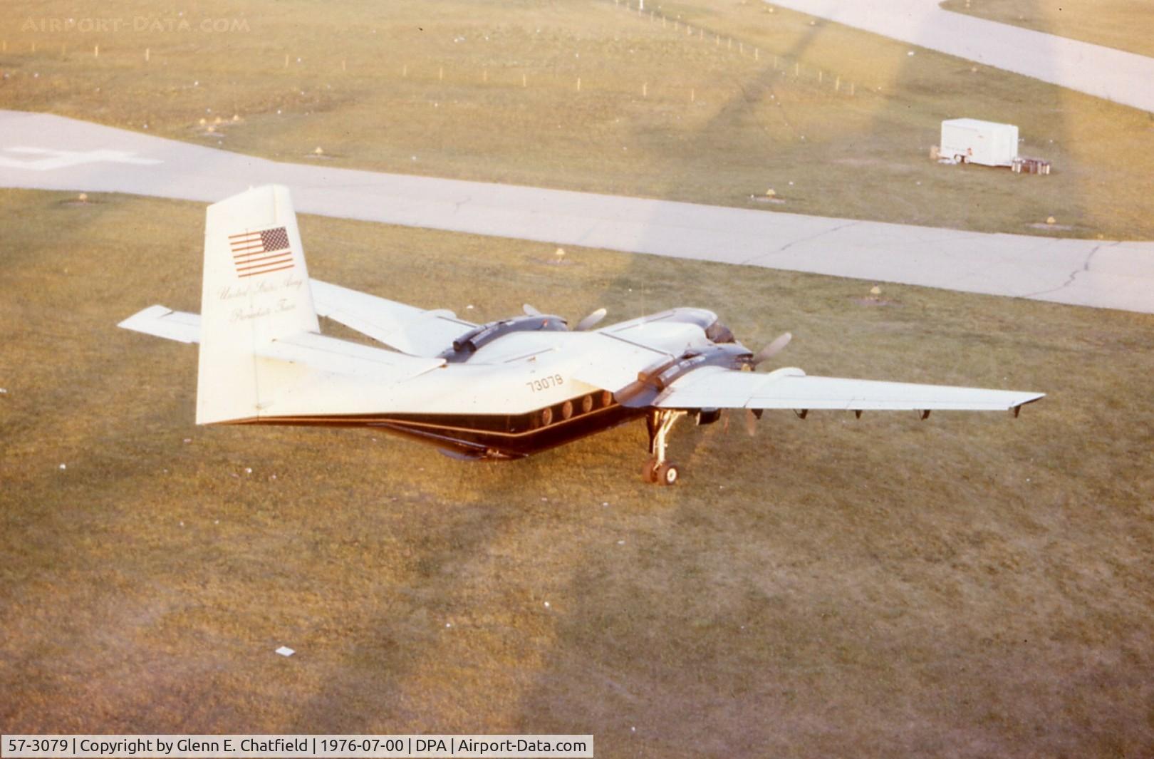 57-3079, 1957 De Havilland Canada YC-7A Caribou (YAC-1\YCV-2A) C/N 005, UC-7A Golden Knights jump plane.  Photo found at DPA ATCT