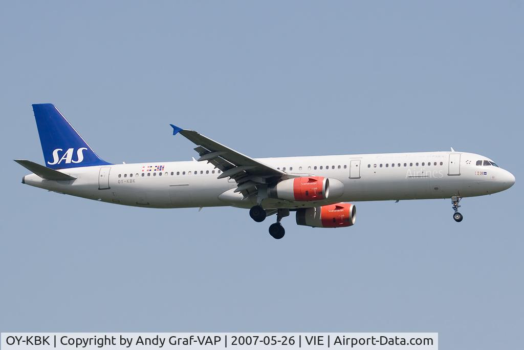 OY-KBK, 2001 Airbus A321-232 C/N 1587, Scandinavian Airlines A321