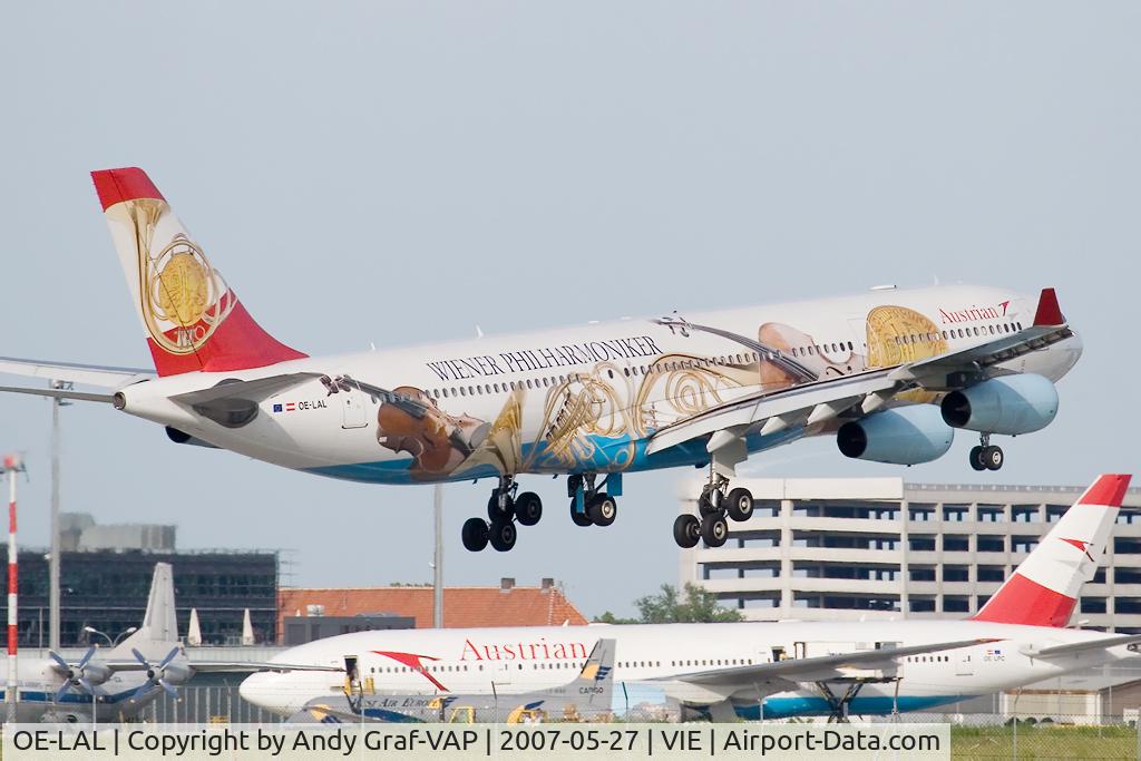 OE-LAL, 1999 Airbus A340-313 C/N 263, Austrian Airlines A340-300