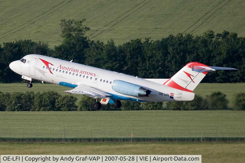 OE-LFI, 1995 Fokker 70 (F-28-0070) C/N 11529, Austrian Arrows F70