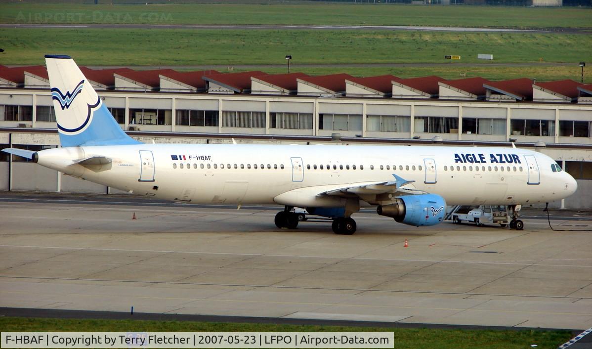 F-HBAF, 1999 Airbus A321-211 C/N 1006, Airbus A321