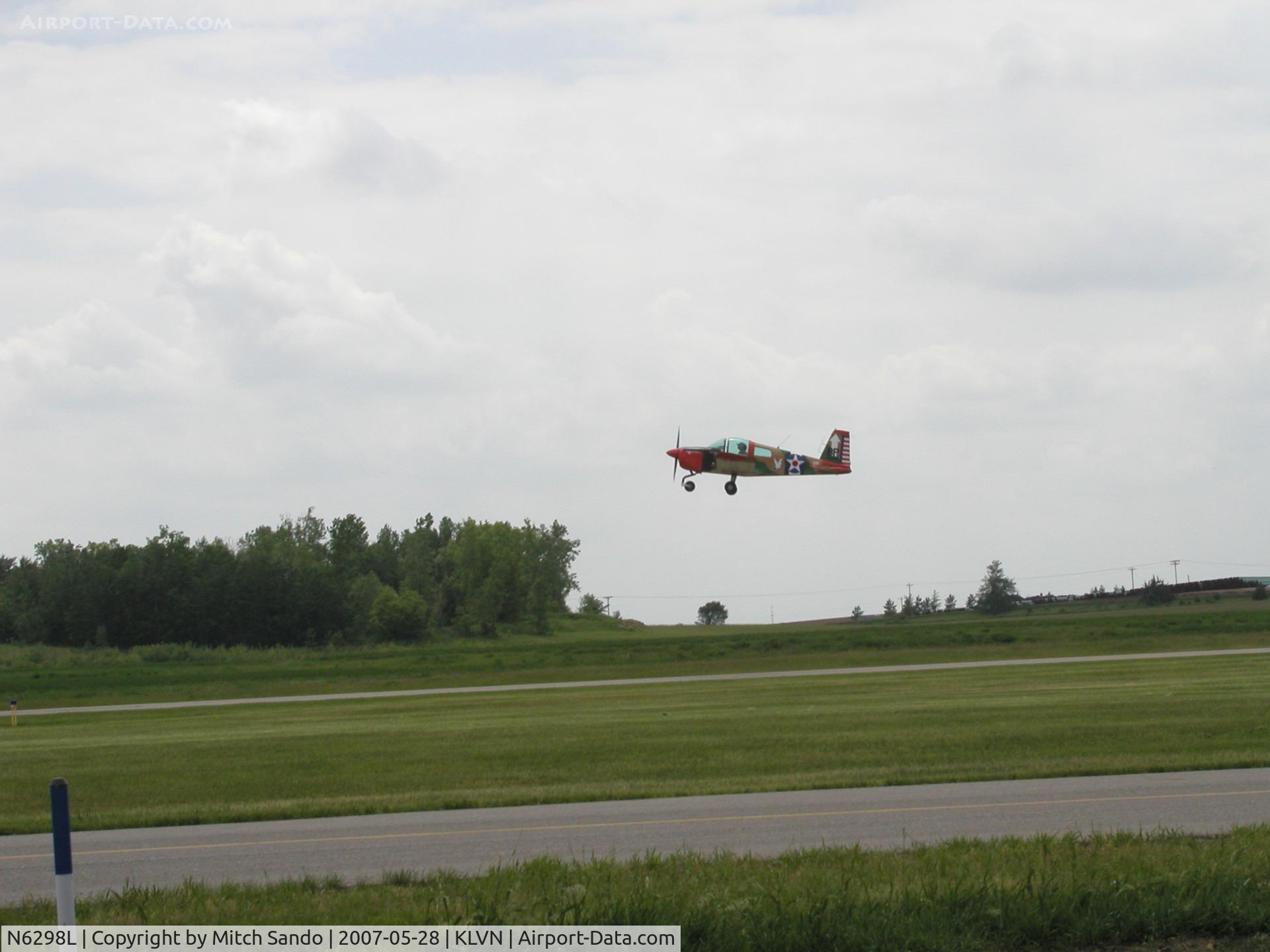 N6298L, 1973 Grumman American AA-1B Trainer C/N AA1B0098, Tiger taking off runway 12 at Airlake.