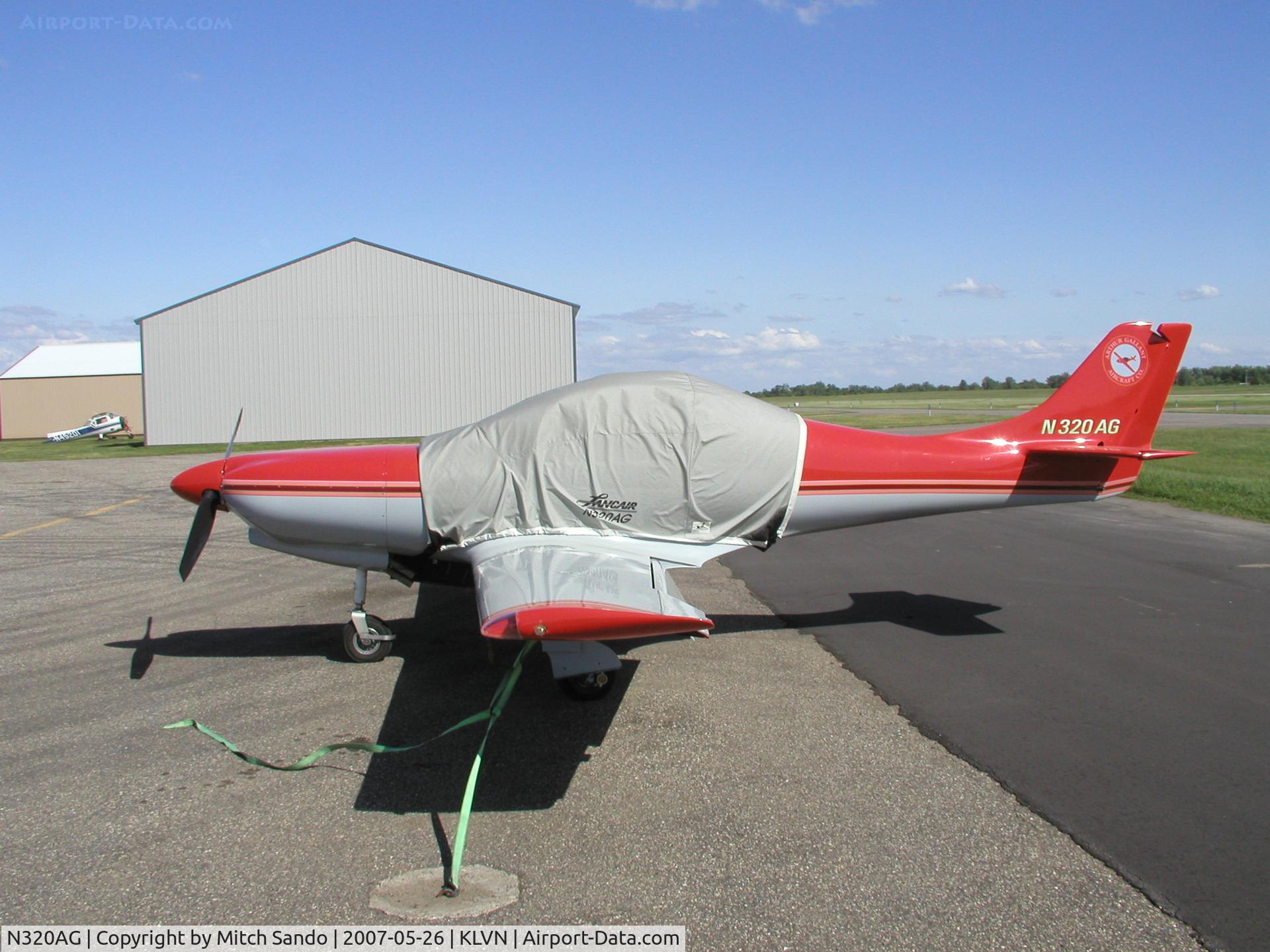 N320AG, 1991 Lancair 320 C/N 370-320-12614P2, Lancair 320 at Airlake Airport.