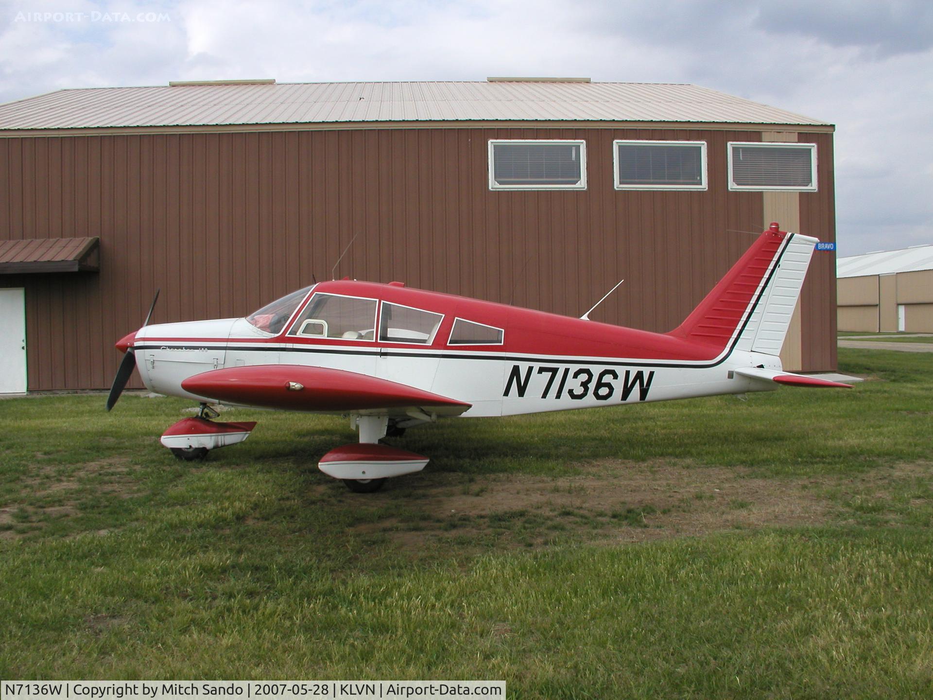 N7136W, 1962 Piper PA-28-180 C/N 28-937, Parked at Airlake during the Memorial Day Open House.
