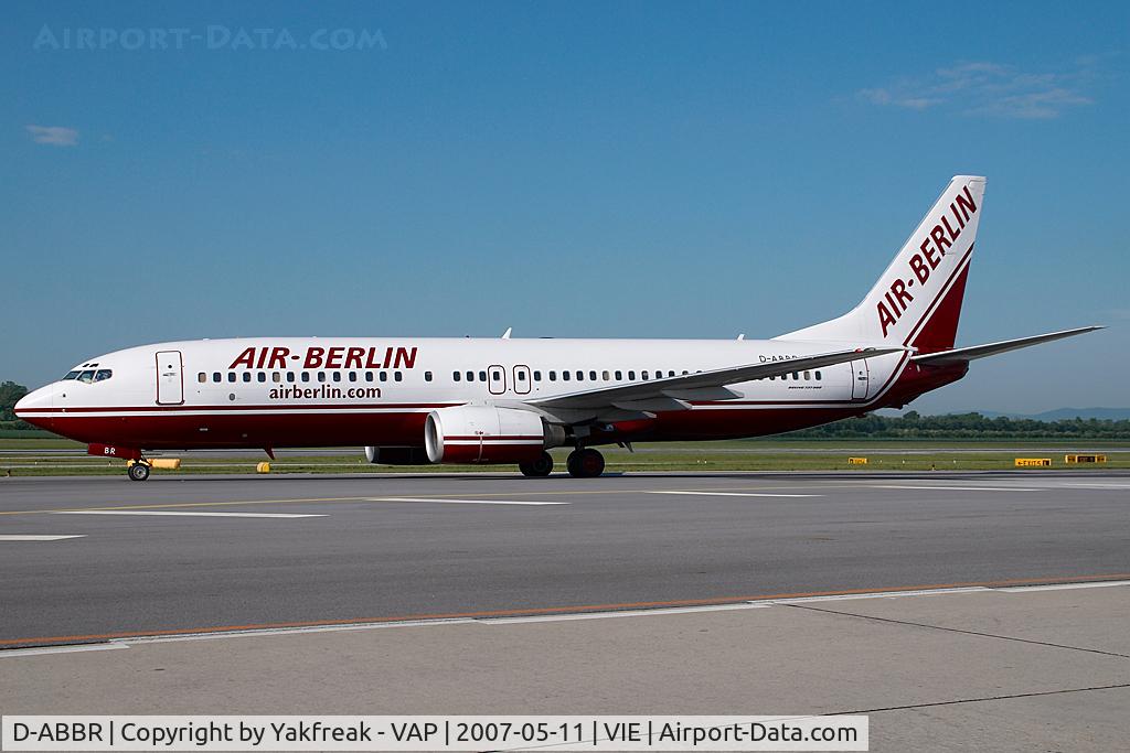 D-ABBR, 1999 Boeing 737-85F C/N 28825, Air Berlin Boeing 737-800
