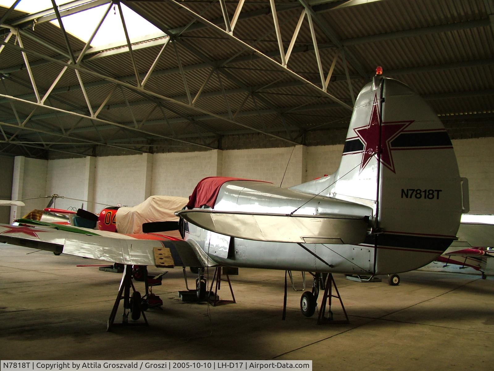 N7818T, 1993 Yakovlev Yak-18T C/N 01-32, Gyorszentiván-Bony airport / LH-D17