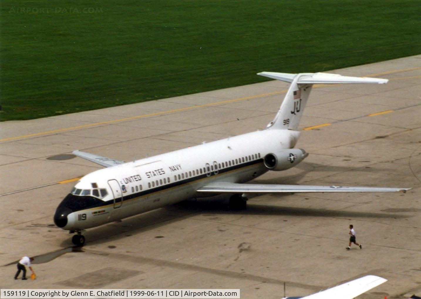 159119, 1973 McDonnell Douglas C-9B Skytrain II C/N 47578, C-9B parking at the base of the control tower