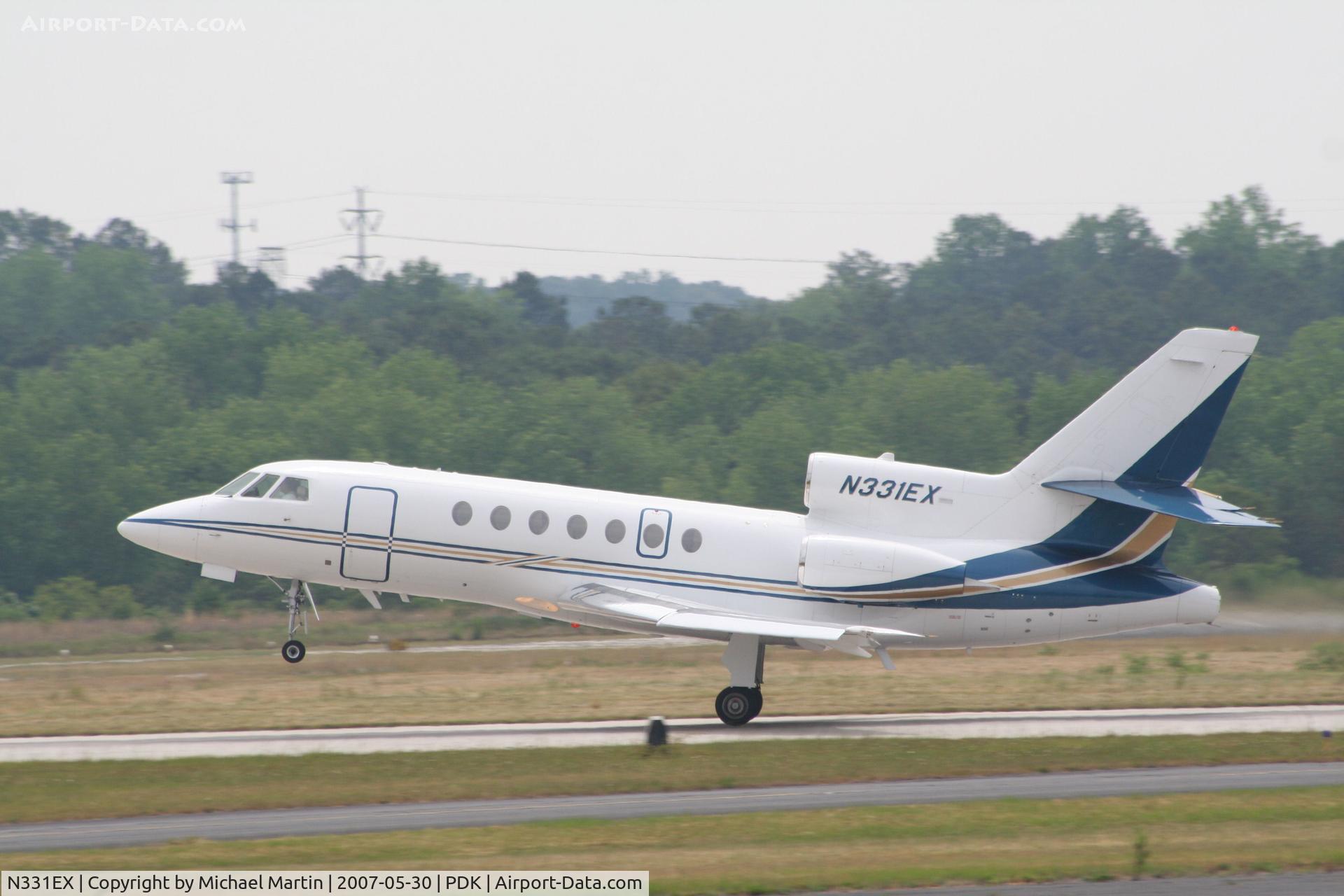 N331EX, 2003 Dassault Falcon 50 C/N 331, Departing PDK enroute to PBI