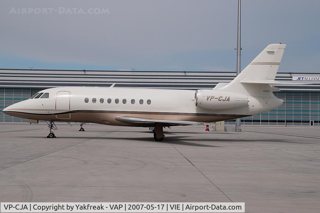 VP-CJA, 1995 Dassault Falcon 2000 C/N 18, Tyrolean Jet Service Falcon 2000