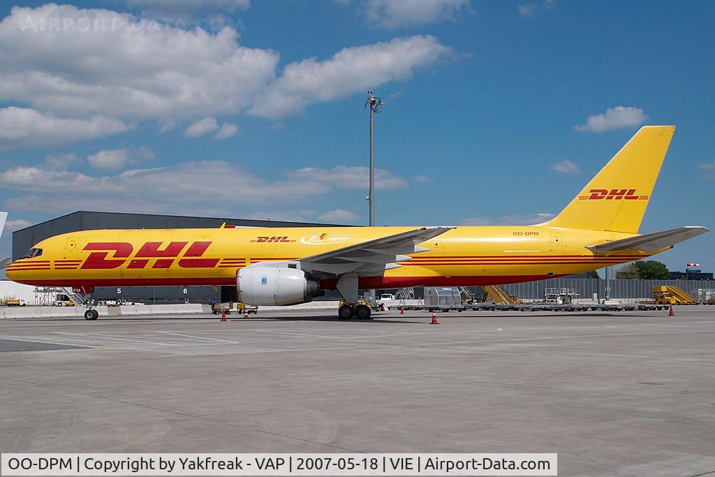OO-DPM, 1985 Boeing 757-236/SF C/N 22189, European Air Transport Boeing 757-200 in DHL colors