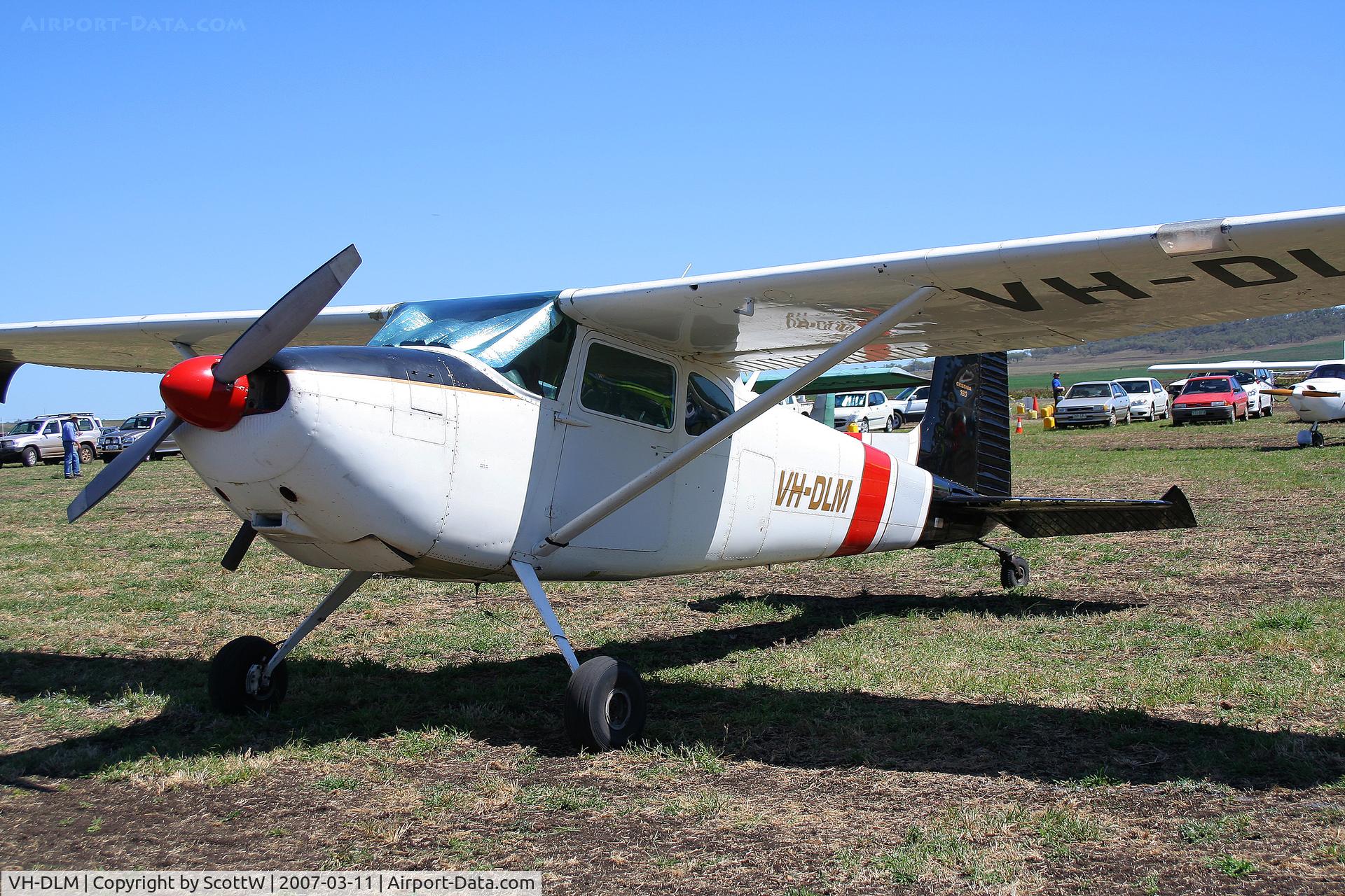 VH-DLM, 1957 Cessna 180A C/N 32812, image taken at a aprivate airfield Clifton S.E QLD Australia