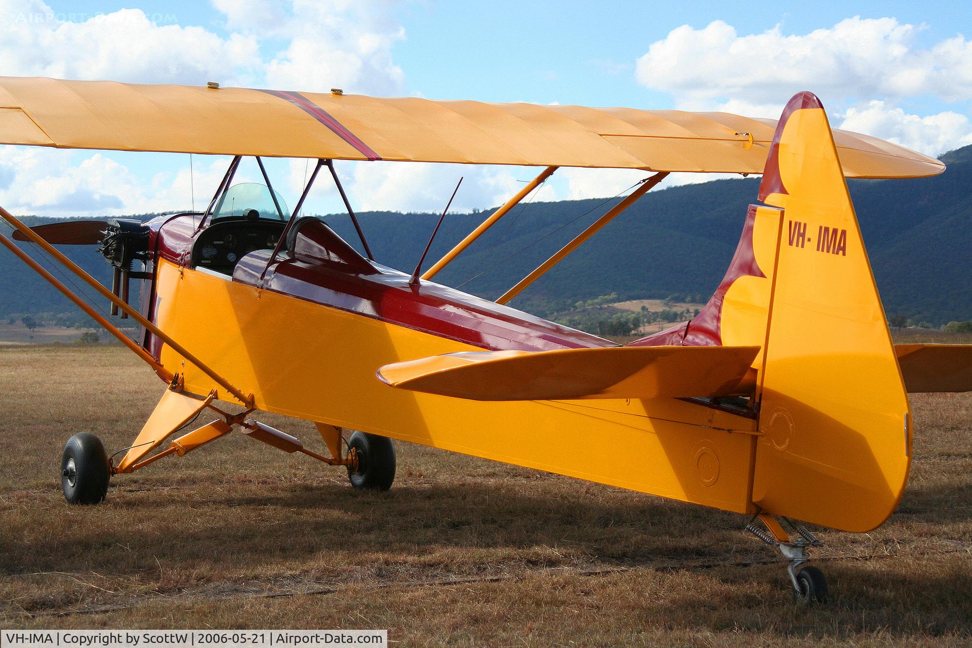VH-IMA, 1996 Luton LA-4A Minor C/N N215, one of only two Luton Minors airworthy in Australia when image was taken