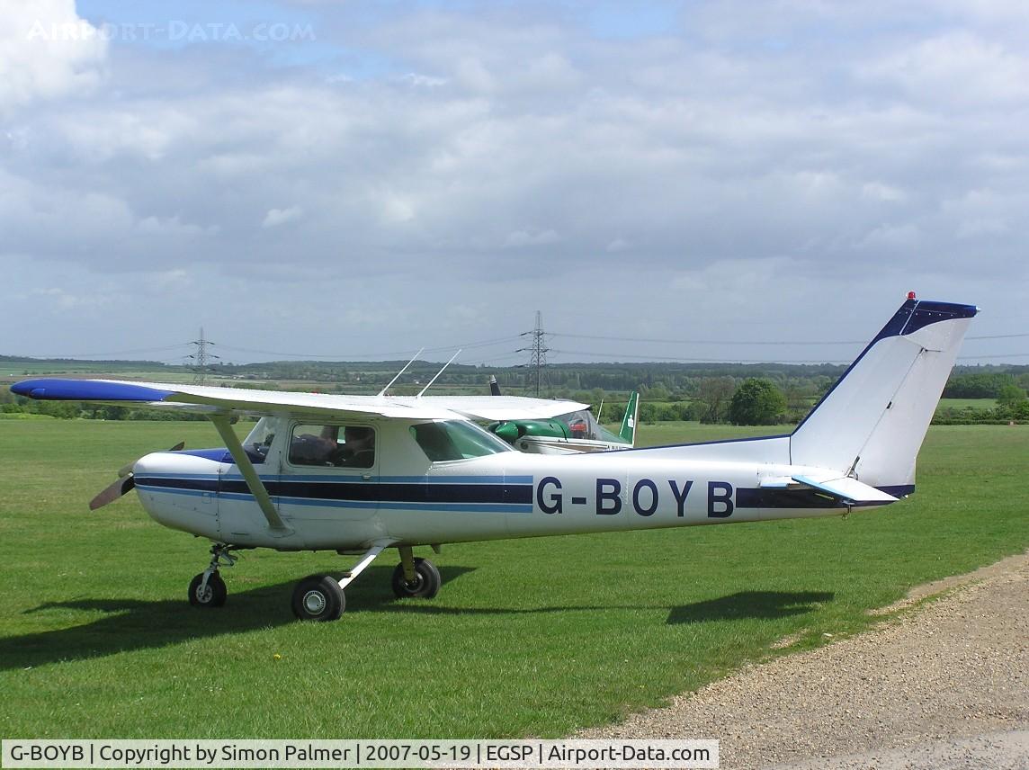 G-BOYB, 1980 Cessna A152 Aerobat C/N A152-0928, Cessna sitting in the sun at Sibson